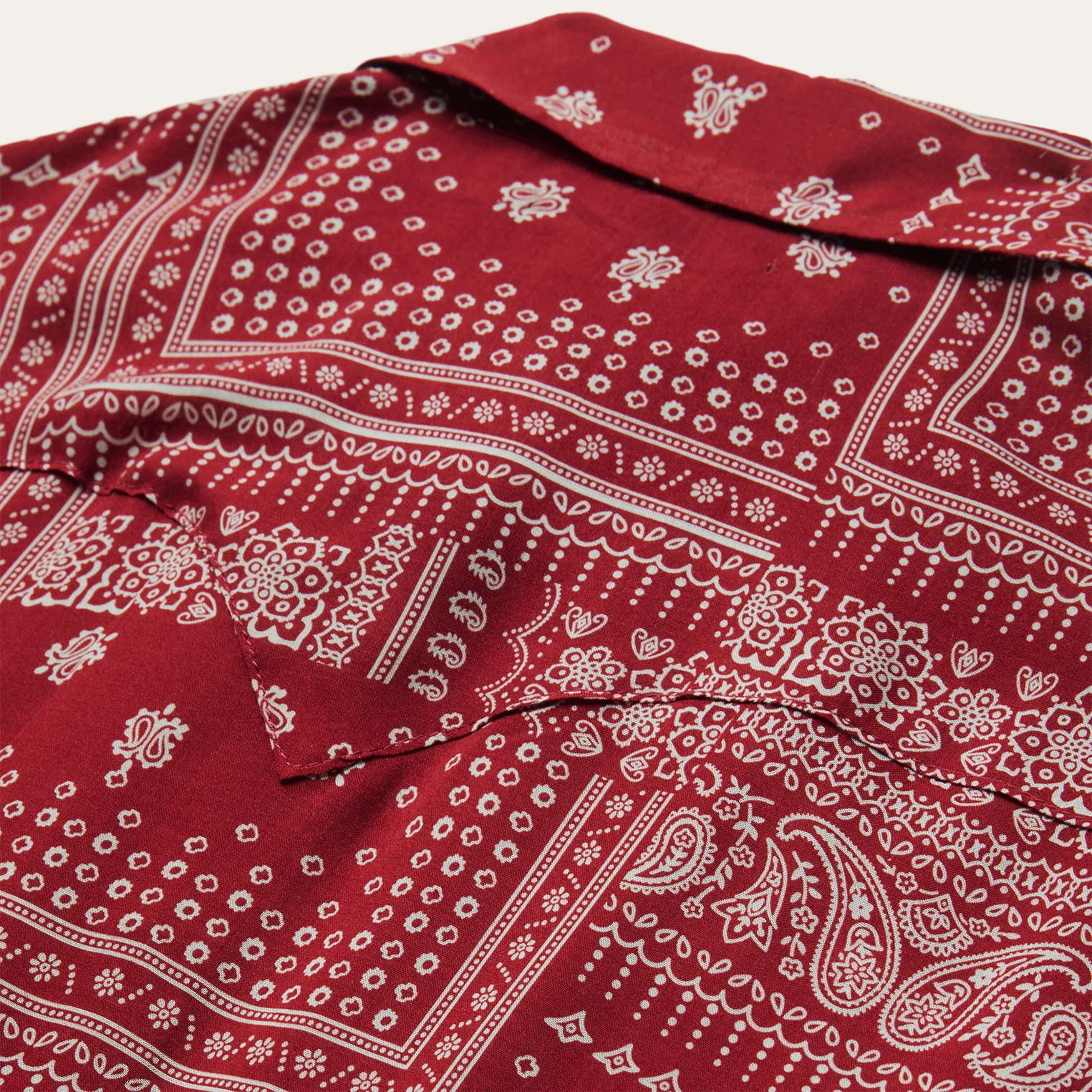 Red Bandana Patchwork Shirt