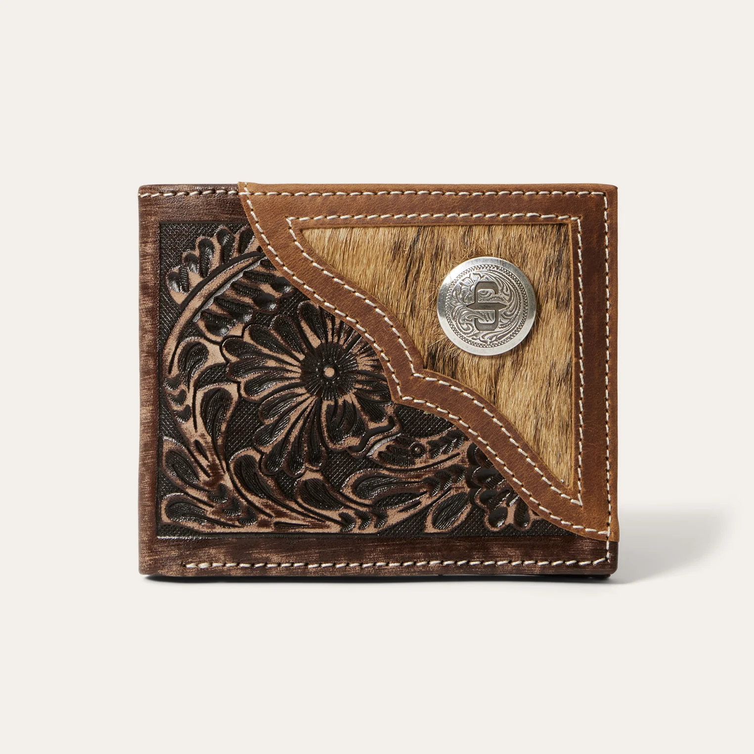 12540-hair-on-hide-concho-bi-fold-wallet-1.webp Hair-On-Hide Concho Bi-Fold Wallet