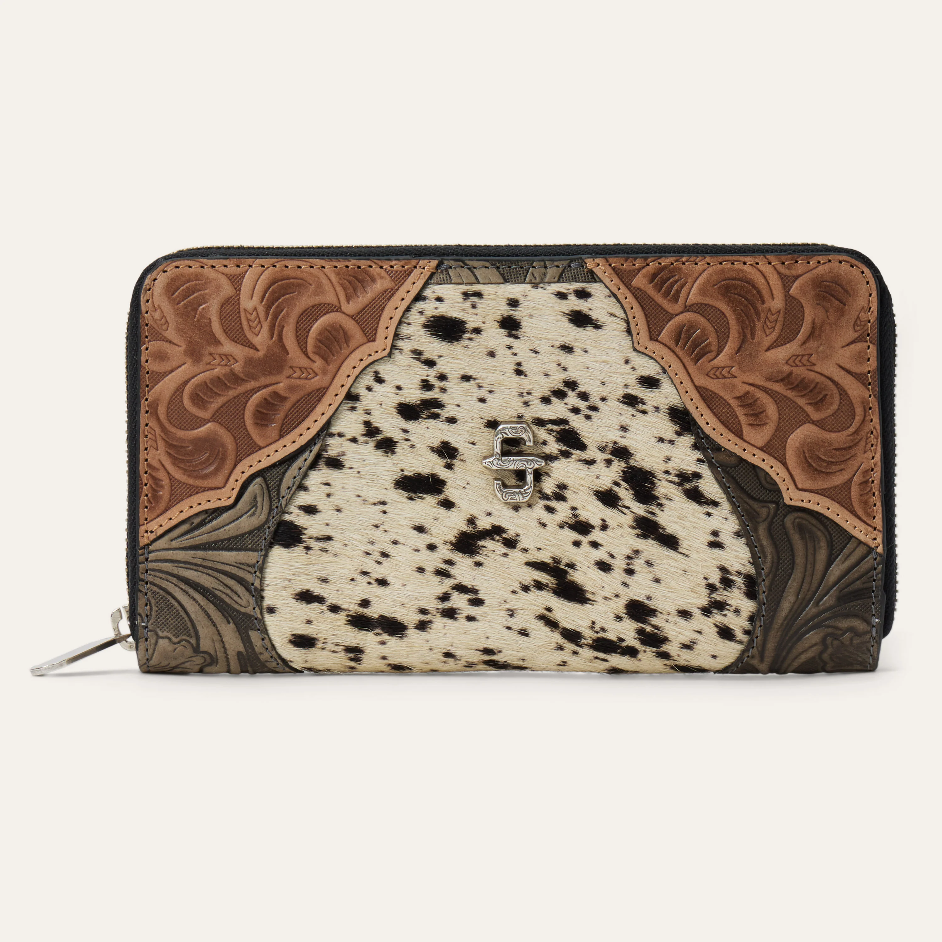 2573-hair-on-hide-tooled-zip-wallet-1.webp Hair-On-Hide Tooled Zip Wallet
