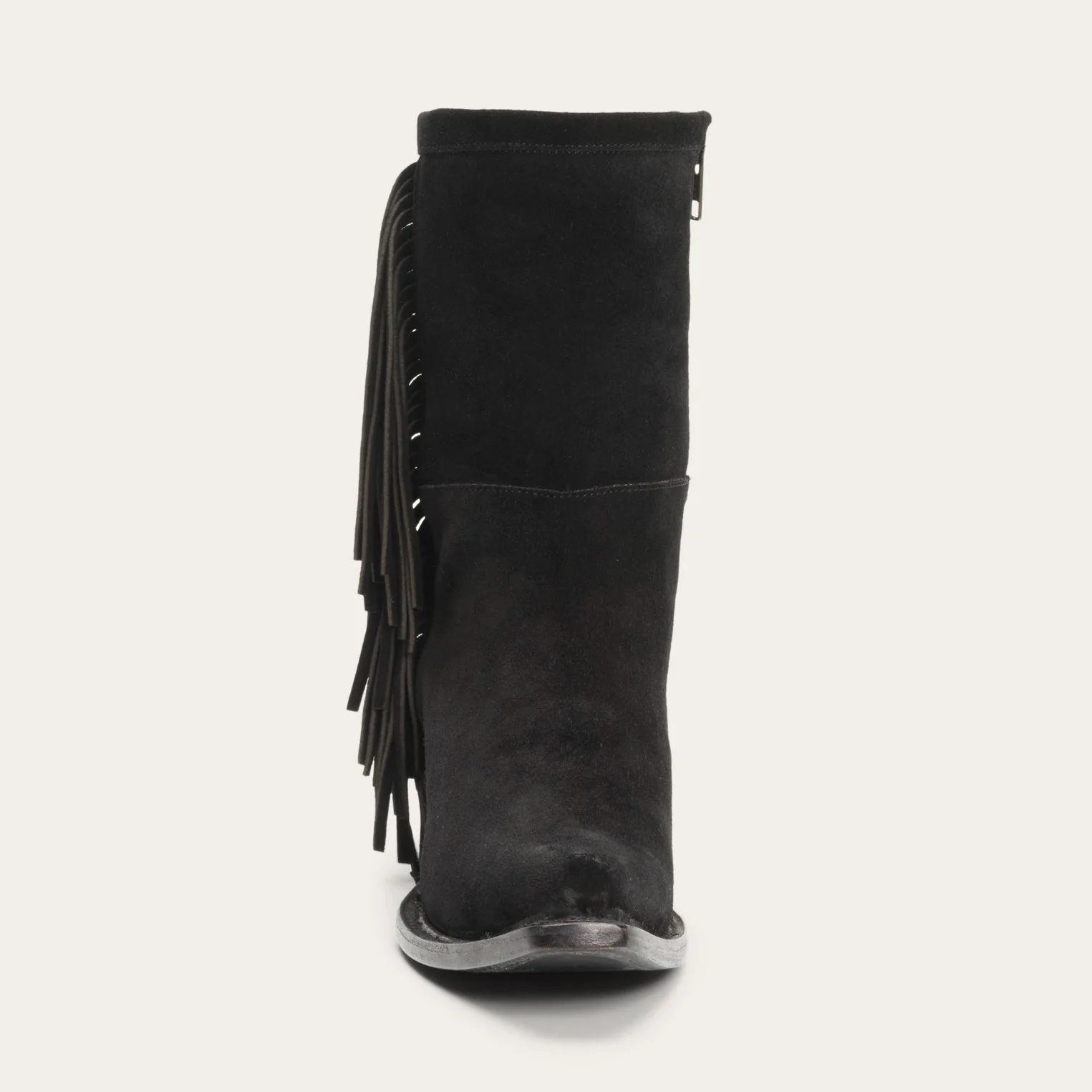 Halle Suede Fringe Side Zip Boot