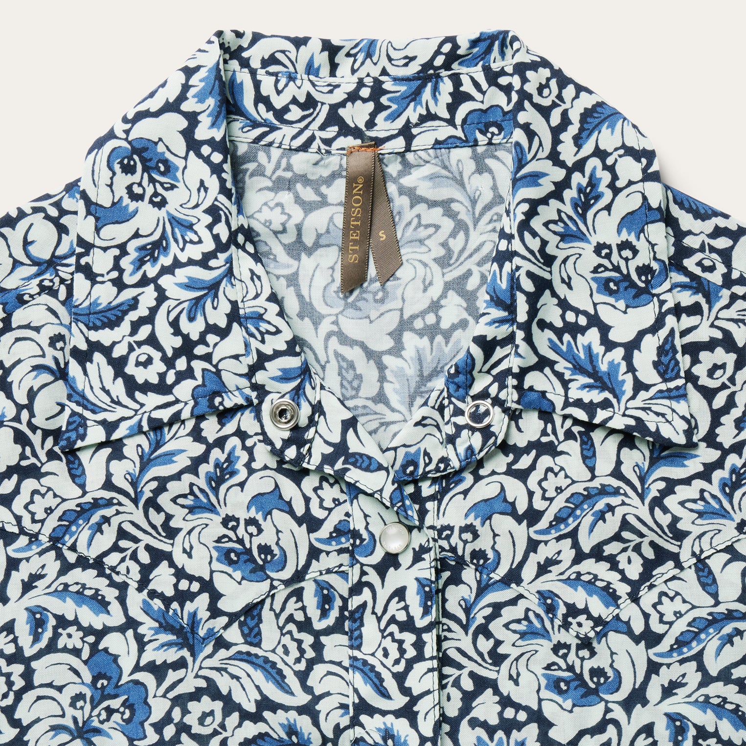 Indigo Tapestry Print Shirt