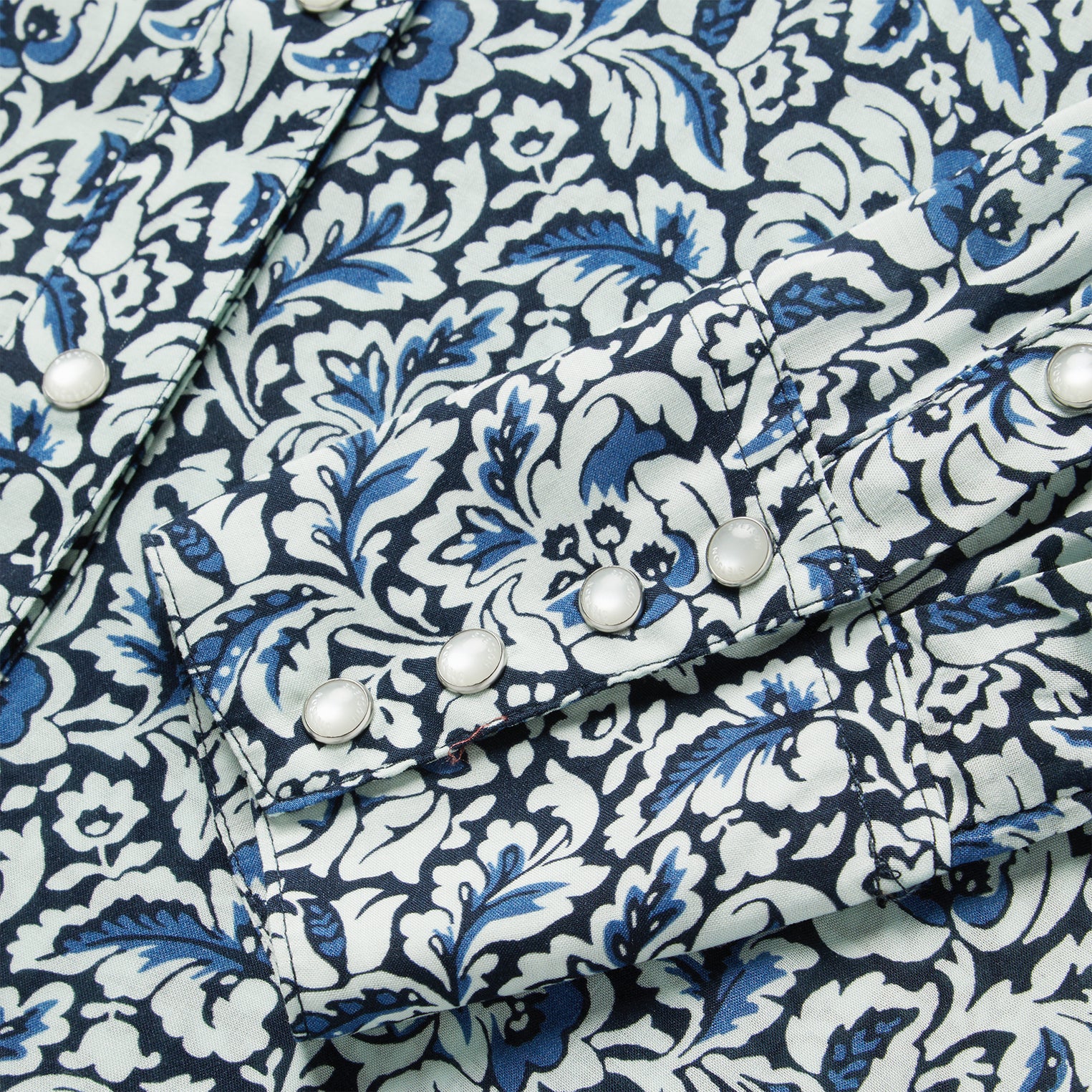 Indigo Tapestry Print Shirt