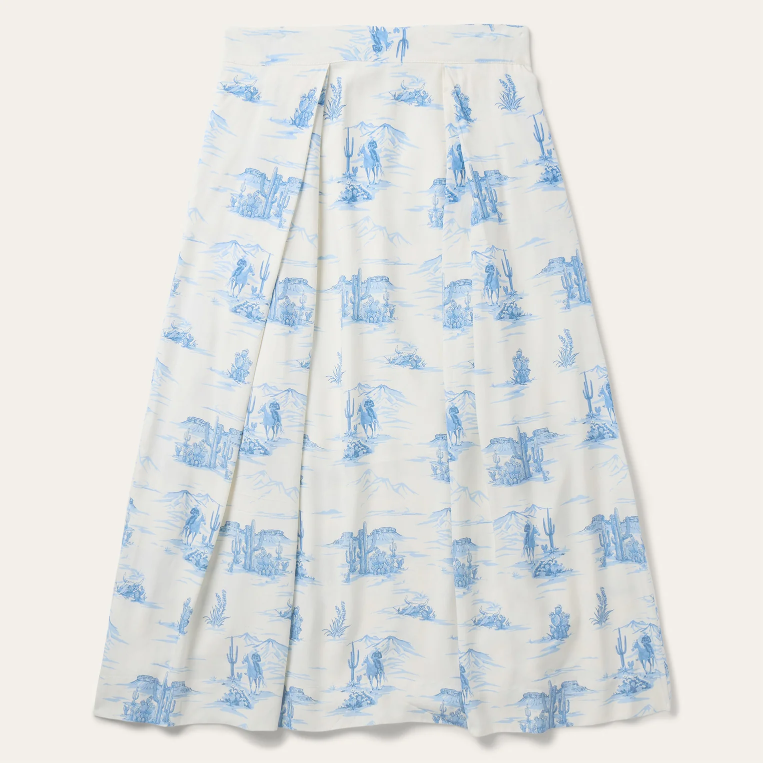 Indigo Trail Print Skirt