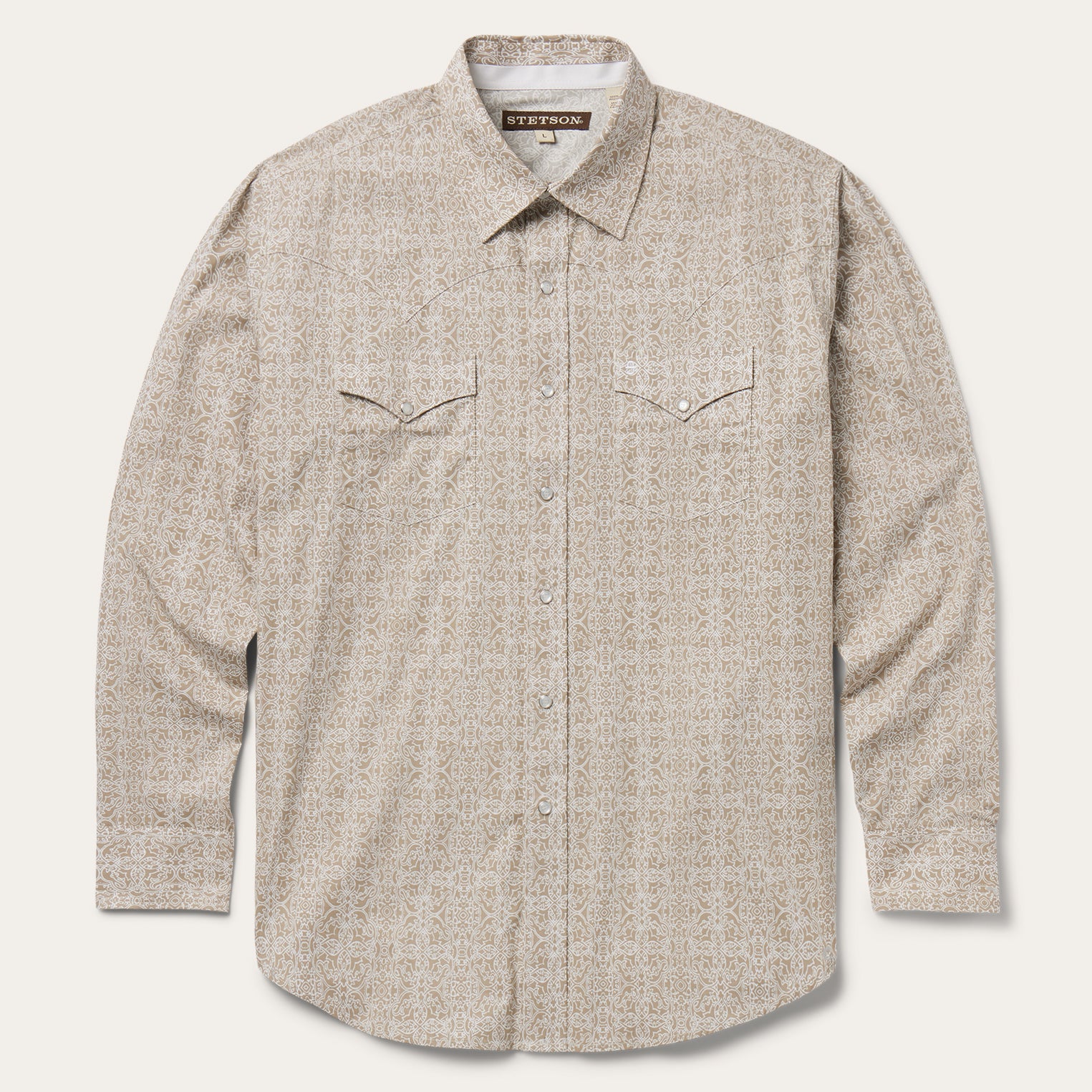 Medallion Print Western Shirt