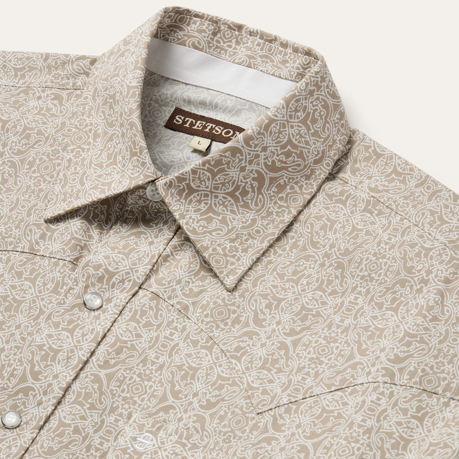 Medallion Print Western Shirt