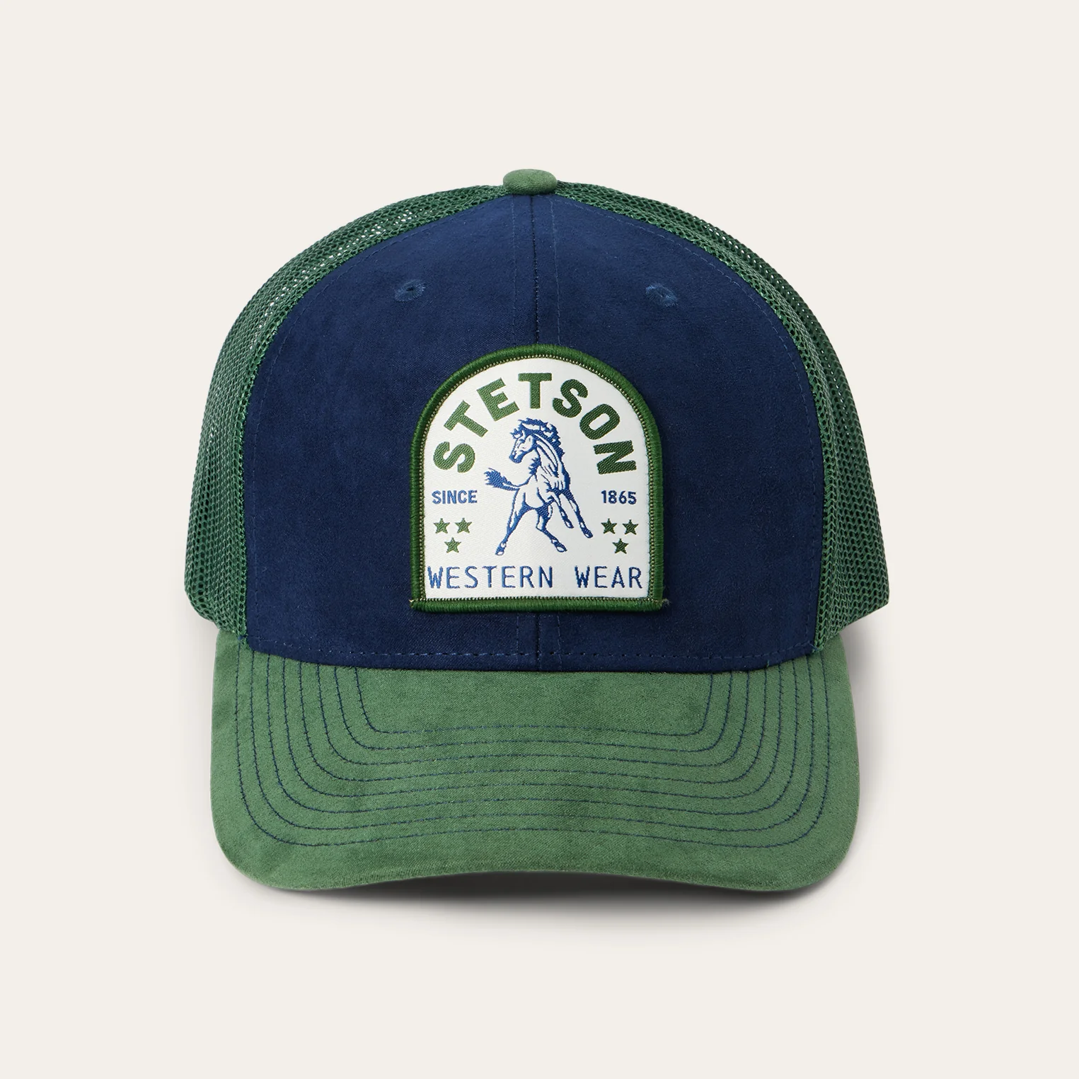 9351-navy-horse-patch-trucker-cap-1.webp Navy Horse Patch Trucker Cap